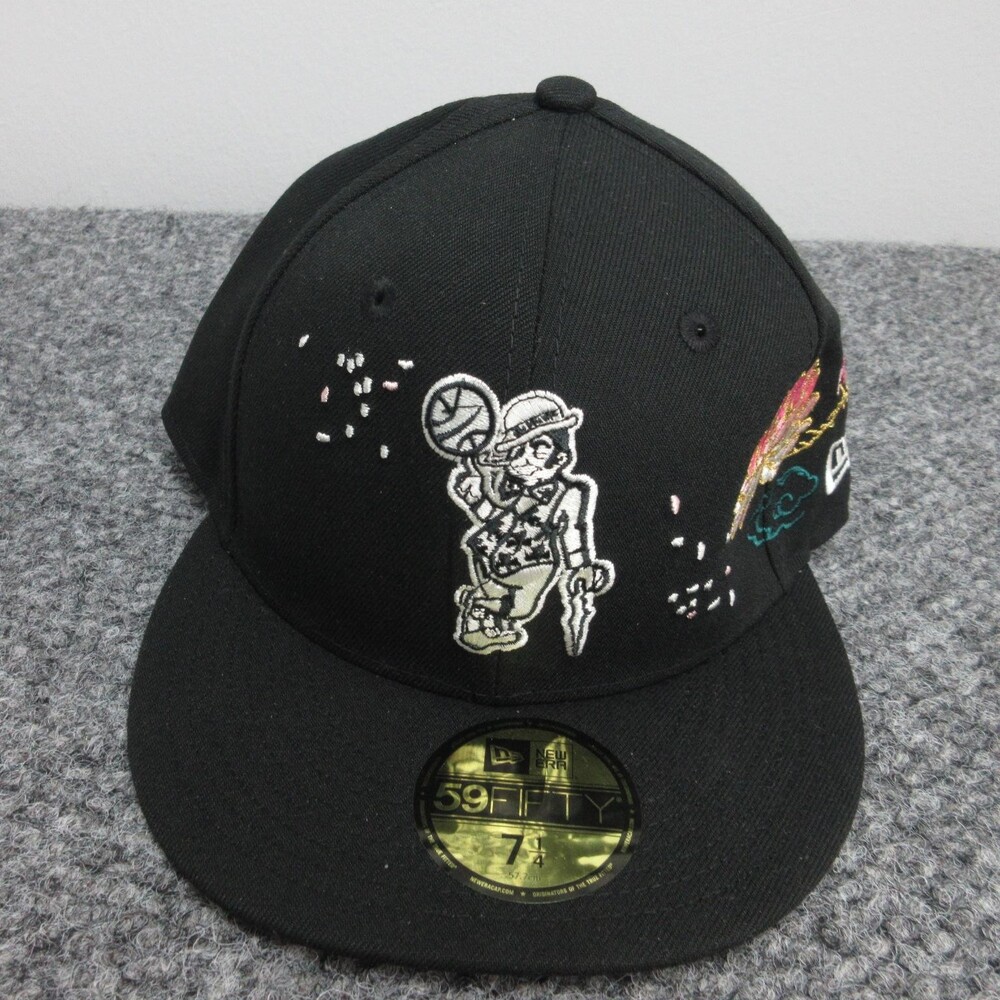 Boston Celtics Hat Cap Fitted Mens 7 1/4 NBA Basketball Cherry Blossom New Era